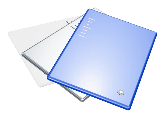 Original material sample deck: coated metal, machined metal and ceramic layers